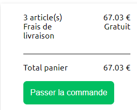 Bouton passer la commande